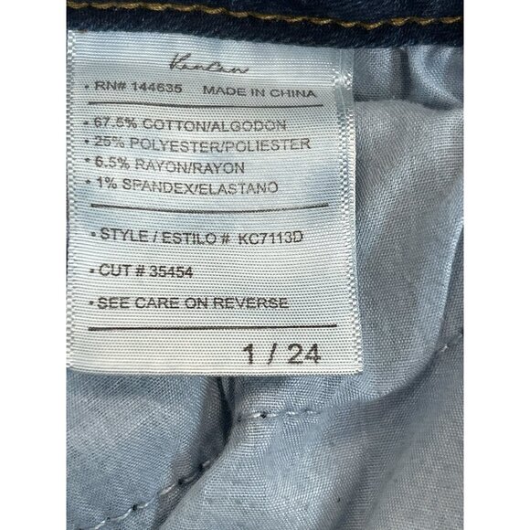 KanCan Jeans Womens 1/24 Blue Denim Skinny‎ Jeans Button Fly Medium Wash - Picture 4 of 8